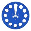 1/4 7 Aluminum Alloy 11 Hole Open Reel Tape Reel for Recording Machines - REVOX Compatible Black (Blue) view 1