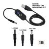 lowmountainswere with Blue Indicator Light USB to DC 5.5 * 2.1 5.5 * 2.5 3.5X1.35 Switch Controll Cable Line Test Light Strip USB to DC Touch Dimmer(3.5X1.35mm) view 2