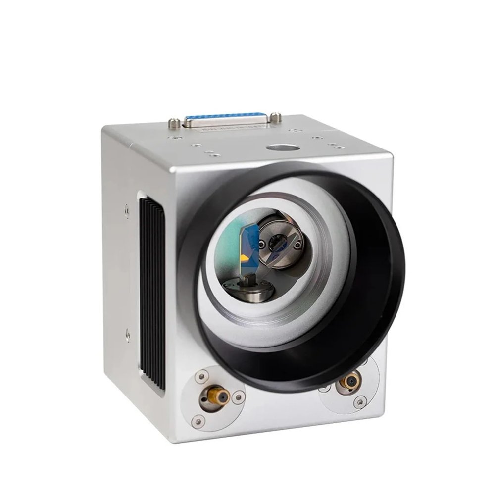 QXCIVR SG7210 1064nm Fiber Lasering Scanning Head with Red Pointer 0-100W Input Aperture 10mm for Fiber Marking Machine(Double Red Light)