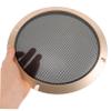 Anneome Decorative Metal Mesh Speaker Grill Cover Round Subwoofer Protection Durable DIY Accessory for Car Audio and Home Theater Systems Gold view 4