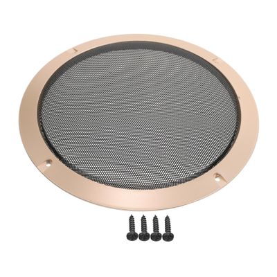 FELTECHELECTR Speaker Grill Cover Metal Mesh Protective Grille for Outdoor Audio Speaker Guard for Boats and Vehicles Easy Installation Design