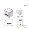 QXCIVR 1064nm Fiber Lasering Scanning Head M102 with Red Dot Pointer for Fiber Marking view 2