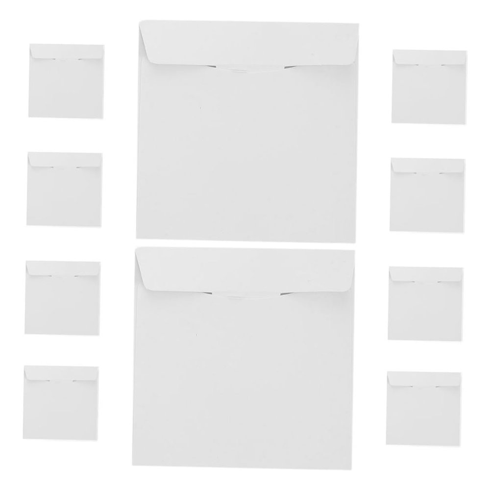 Hemobllo 10pcs Cd Bag Storage of Paper Sleeves for Dvds Moving Dj Discs Usb Memory Cards Cardboard Mailer Envelopes Organize Your Collection