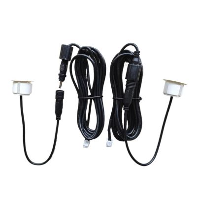 QCWLDKJRV Parking Sensor Hole 20mm YTH Car Front Back Assistant 0.2 Cable QZ Reverse Back Radar Detector(White C 2.5 m)