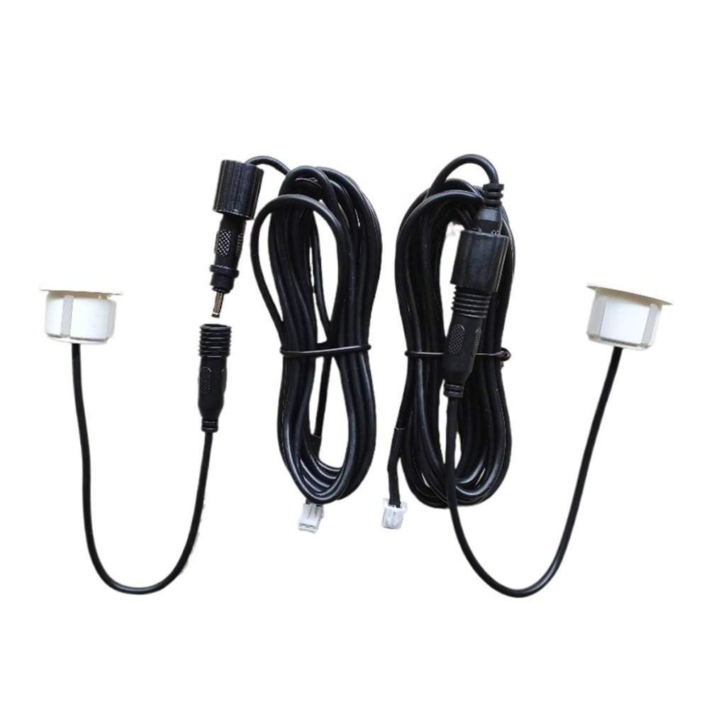 QCWLDKJRV Parking Sensor Hole 20mm YTH Car Front Back Assistant 0.2 Cable QZ Reverse Back Radar Detector(White C 2.5 m)