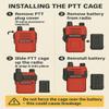 DM32 UV32 PTT Cage Button Protector for baofengs view 2