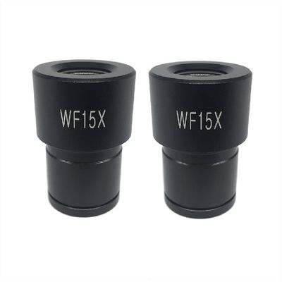 Microscope Kit for Biological Microscope Eyepiece WF5 WF10 WF15 WF16 WF20 WF25, Mounting 23.2mm Wide Field Optical Lens Microscope Accessories Microscope Lens Adapters(WF15X-13mm)