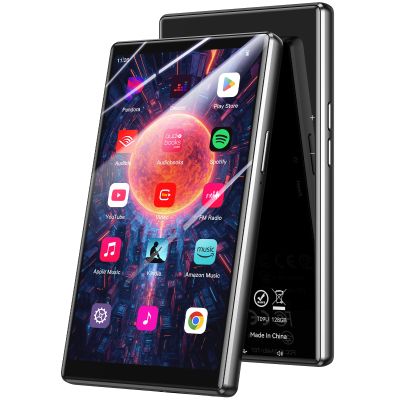 AGPTEK 5'' 128GB MP3 Player with Bluetooth and WiFi, T09 Touch Screen Andriod 13 Music Player with Spotify, Audible, YouTube, Up to 1TB
