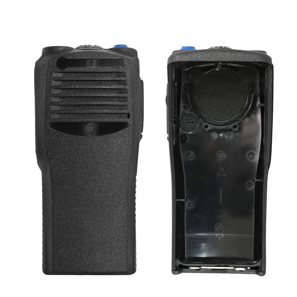 10 Pack CP200 16-Channel Front Case w/Speaker & Knobs - Aftermarket Upgrade Kit: Volume, Channel Knobs, Dust Cover, Sticker - Compatible CP200 Walkie Talkie