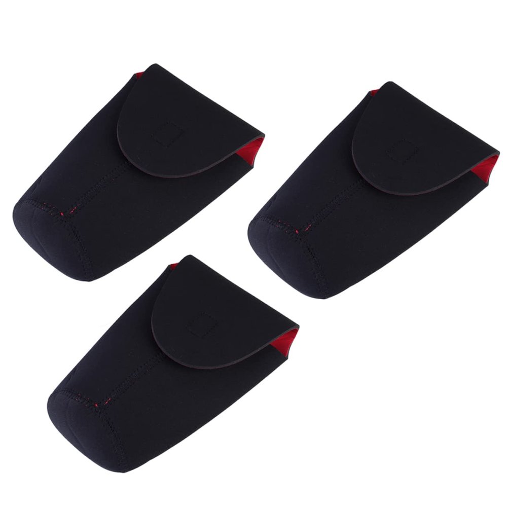 Angoily 3pcs Camera Lens Pouch Shockproof Neoprene Lens Cases for Dslr for Photographers Compact and Lightweight Design