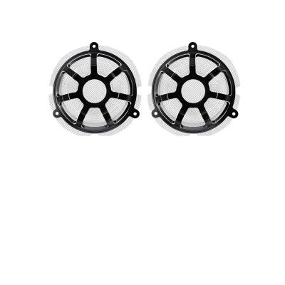 1 Pair Motorcycle Front 6'' Speaker Grill Covers Speaker Cap With Grill CNCCompatible With