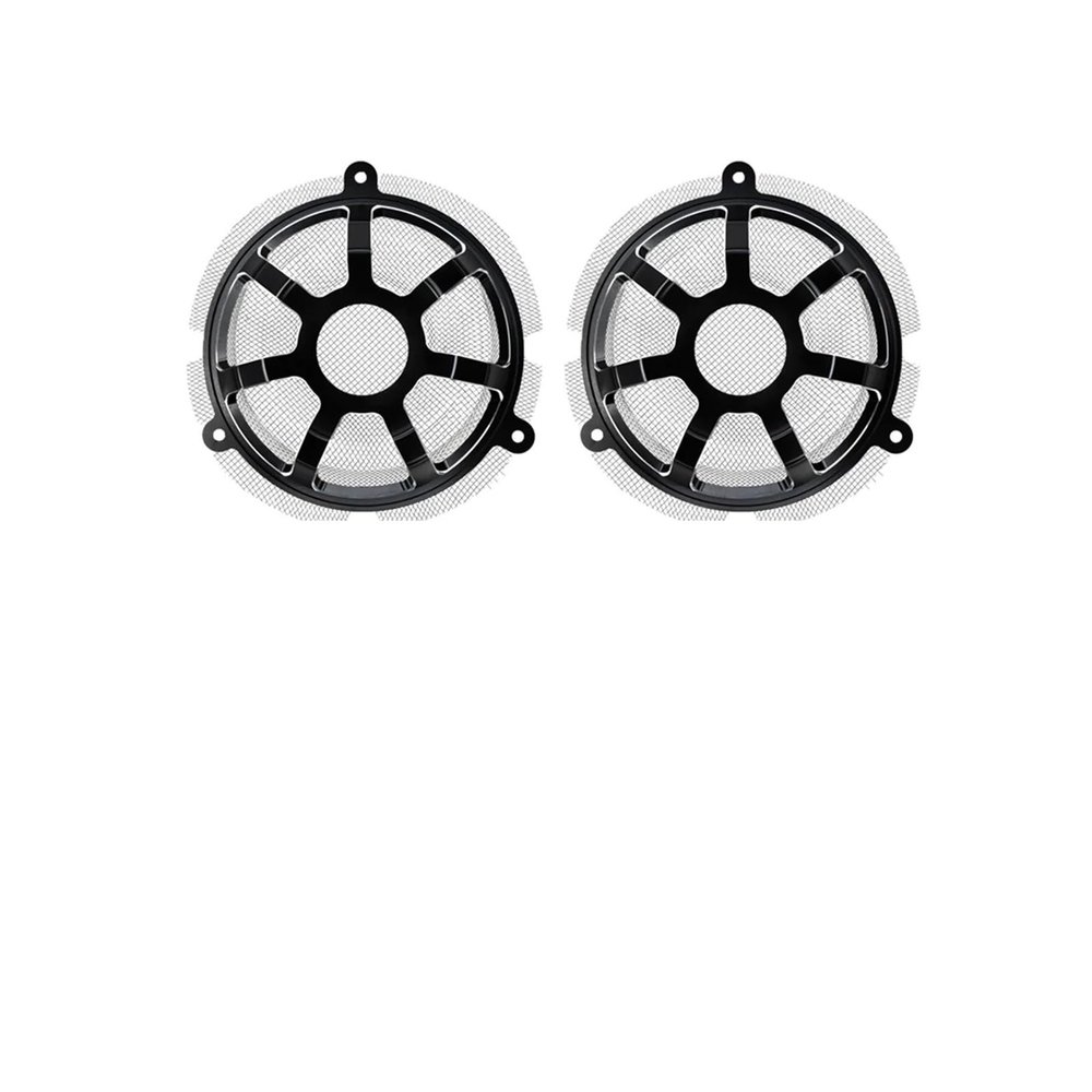 1 Pair Motorcycle Front 6'' Speaker Grill Covers Speaker Cap With Grill CNCCompatible With