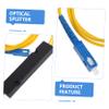 Vaguelly Convenient Singlemode Fiber Optical Splitter Fused Fiber Splitter Protective Cover for Home Theater and Communication Systems and Device view 2