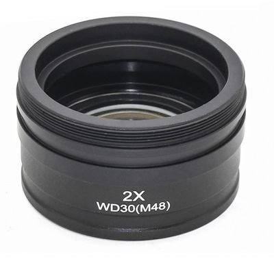 JOEBO Microscope Kit 0.5X 2X Lens Mounting Thread 42mm 48mm 50mm 52mm Working Distance 30/160mm Microscope Lens Adapters(2X Thread 52mm)