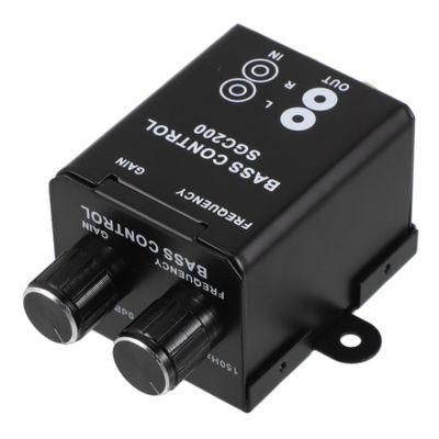 LALADEFIEE Car Audio Bass Control Knob for Amplifiers Volume Frequency and Bass Regulator for Enhanced Vehicles