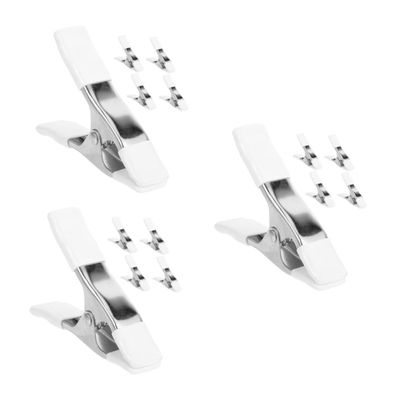 balacoo 3sets Heavy Duty Backdrop Spring Clips Clamps for Photography Backdrop Plastic Spring Clips Strong Clamp Holder for Light Stand 5pcs*3