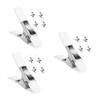 balacoo 3sets Heavy Duty Backdrop Spring Clips Clamps for Photography Backdrop Plastic Spring Clips Strong Clamp Holder for Light Stand 5pcs*3 view 1