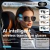 SKEKECIE AI Smart Translation Glasses for Travel & Business, Real-Time 100+ Language Translator, Wireless Open-Earphones Design with Music Playback & Touch Control,Lightweight Eyewear (GD/BU) view 2