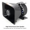 2PCS 200W High Performance Siren Speaker, Compact PA Horn Speaker Compatible with Any 100-200 Watt PA Siren System for Police Fire Car Ambulance Engineer Vehicles 125-135dB IP66 Waterproof view 2