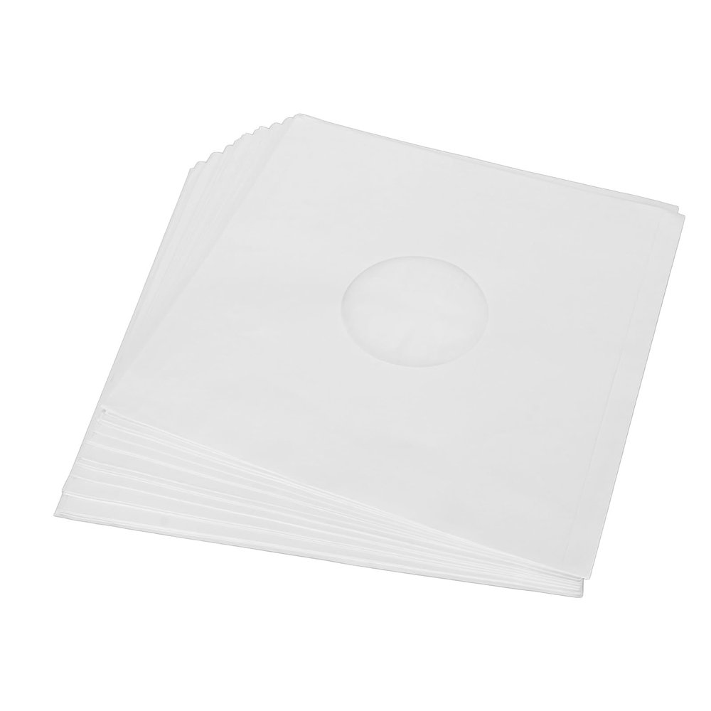 Mtlavishness 12 Inch Paper Record Sleeves Premium 180gsm White Blank Jackets for LP Records Ideal for DVD Stores Homes and Hotels 20pcs