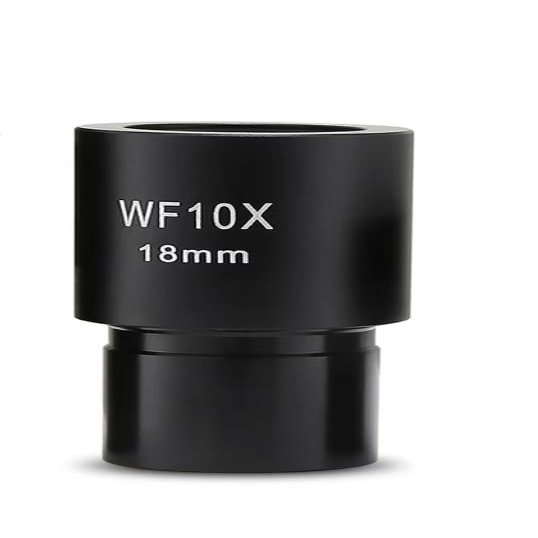 YONGYOUYOPIIN 10X Biological Microscope Optical Lens WF10X 18mm Wide Angle Eyepiece with Micron Graticule Wide Angle 23.2mm Installation Size(1 PC)