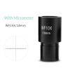 YONGYOUYOPIIN 10X Biological Microscope Optical Lens WF10X 18mm Wide Angle Eyepiece with Micron Graticule Wide Angle 23.2mm Installation Size(1 PC) view 2