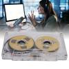 Acouto Metal Reel Blank Cassette Tape, Blank Sound Recording Cassette Tape, 50 Minutes Recording Time ABS Shell Alloy Material Ideal Musicians and Bands Portable Design Transparent Box view 3