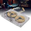 Acouto Metal Reel Blank Cassette Tape, Blank Sound Recording Cassette Tape, 50 Minutes Recording Time ABS Shell Alloy Material Ideal Musicians and Bands Portable Design Transparent Box view 4