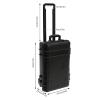 22 x 14'' x 9.3'' Waterproof Protective Hard Case with Wheels, Rolling Hard Shell Camera Case with Forms, Shockproof Hard Travel Case for Laptop, Tablet Camera Equipment, Lenses Electronics (Black) view 4
