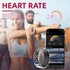 LCD Display Smart Ring - Sleep Tracker Touch Control Ring with Heart Rate/Blood Oxygen/Step Counter, Wireless Charging Dock, 5ATM Waterproof Fitness Tracker, No Subscription Fee for iOS/Android view 3