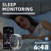 LCD Display Smart Ring - Sleep Tracker Touch Control Ring with Heart Rate/Blood Oxygen/Step Counter, Wireless Charging Dock, 5ATM Waterproof Fitness Tracker, No Subscription Fee for iOS/Android view 4