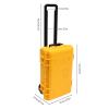22 x 14'' x 9.3'' Waterproof Protective Hard Case with Wheels, Rolling Hard Shell Camera Case with Forms, Shockproof Hard Travel Case for Laptop, Tablet Camera Equipment, Lenses Electronics (Yellow) view 4