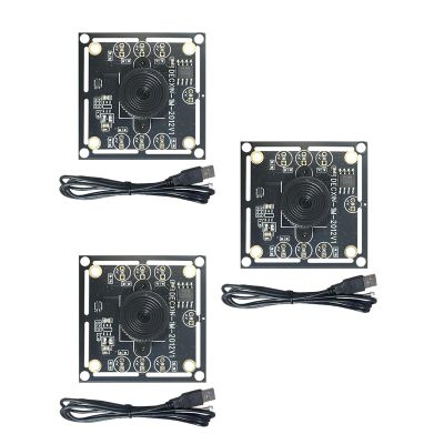 3PCS USB Camera Module OV9732 100Degree Lens 1MP 1280x720 Comprehensive Coverage for Face and License Plate Recognition