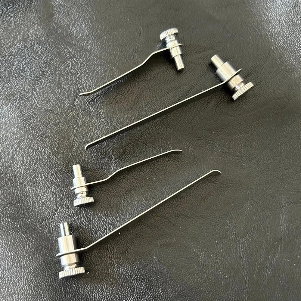 YONGYOUYOPIIN 2-Pack Microscope Stage clamp Specimen Slice Fixed clamp Biological Stereo Microscope Accessories(7.2cm)