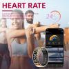 LCD Display Smart Ring - Sleep Tracker Touch Control Ring with Heart Rate/Blood Oxygen/Step Counter, Wireless Charging Dock, 5ATM Waterproof Fitness Tracker, No Subscription Fee for iOS/Android view 3