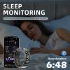 LCD Display Smart Ring - Sleep Tracker Touch Control Ring with Heart Rate/Blood Oxygen/Step Counter, Wireless Charging Dock, 5ATM Waterproof Fitness Tracker, No Subscription Fee for iOS/Android view 4