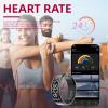 LCD Display Smart Ring - Sleep Tracker Touch Control Ring with Heart Rate/Blood Oxygen/Step Counter, Wireless Charging Dock, 5ATM Waterproof Fitness Tracker, No Subscription Fee for iOS/Android view 3