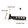 QINGFAN PCIE Adapter PCIe X16 to 4 Port SFF 8612 SFF 8611 Adapter Expansion Card for Motherboards Solid Disks Graphics Card view 3
