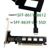 QINGFAN PCIE Adapter PCIe X16 to 4 Port SFF 8612 SFF 8611 Adapter Expansion Card for Motherboards Solid Disks Graphics Card view 4