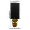 0.84in Display LCD LPM009M360A New 0.84Inch LCD Display Module Liquid Screen 72x144 Full Color SPI Screen Enhances Visuals view 4