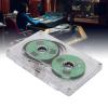 Acouto Metal Reel Blank Cassette Tape, Blank Sound Recording Cassette Tape, 50 Minutes Recording Time ABS Shell Alloy Material Ideal Musicians and Bands Portable Design Transparent Box view 2