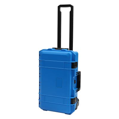 22 x 14'' x 9.3'' Waterproof Protective Hard Case with Wheels, Rolling Hard Shell Camera Case with Forms, Shockproof Hard Travel Case for Laptop, Tablet Camera Equipment, Lenses Electronics (Blue)