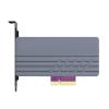 QINGFAN PCIe 5.0X4 to NVME Solid Disk Adapter Expansion Card for 128Gbps Fast Speed Data Transfer for PCIE5.0 Solid Disks view 1