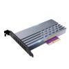QINGFAN PCIe 5.0X4 to NVME Solid Disk Adapter Expansion Card for 128Gbps Fast Speed Data Transfer for PCIE5.0 Solid Disks view 3