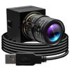 ALPCAM 1080P USB Camera with 2.8-12mm Varifocal Lens, 0.01Lux Low Light Webcam H.264 IMX323 Computer Camera for Video Conference, Plug & Play for Windows/Linux/Mac view 1