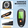 Digital Microscope Fixed Focus, Portable Handheld Magnifying Glass with 500X Magnification, 2in Color Screen, Built in 8LED Lights, for 10 11 XP for OS X 11.0 view 3