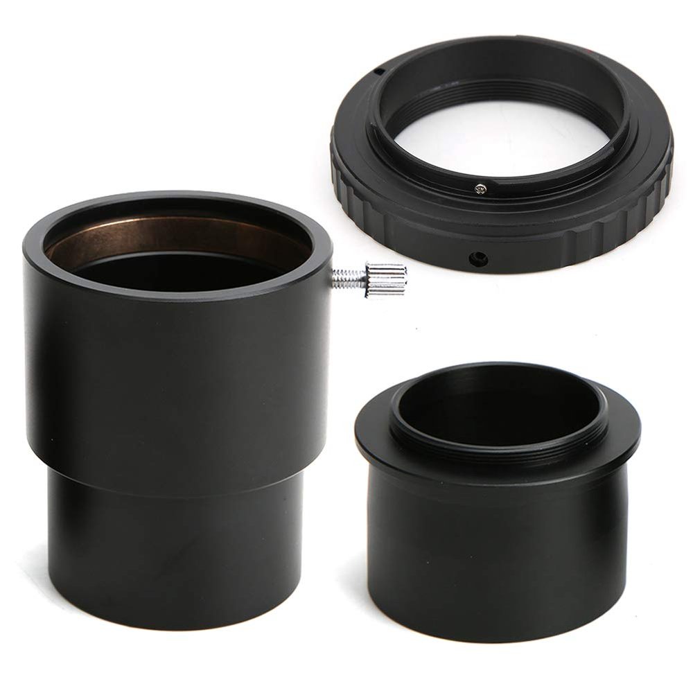 Astronomical Telescope 2in Eyepiece Connection Tube 2in to T Adapter M42x0.75 Thread Video Camera Adapter for Full Metal Structure Anodized Aluminum Process Brass Compression (OM)