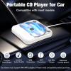 Portable CD Player for Car with USB & AUX  Universal External CD Drive with Anti-Skip, USB Extension Cable, Plug & Play for Vehicle, Laptop, TV  Compatible with Android 4.4+ view 2