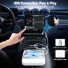 Portable CD Player for Car with USB & AUX  Universal External CD Drive with Anti-Skip, USB Extension Cable, Plug & Play for Vehicle, Laptop, TV  Compatible with Android 4.4+ view 4