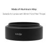 35/46/49/52/55/58/62/67/72/77/82mm Metal Standard Hood Black Standard Screw-in Mount Metal Lens Hood (46mm) view 2